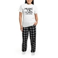 thumbnail image 5 of CafePress - Music And Cats Women's Light Pajamas - Women's Short Sleeve Print T-Shirt and Pants Light Cotton Pajama Set, 5 of 7