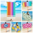 thumbnail image 2 of Xinwanna Beach Towel Breathable Strong Absorption Microfiber Cartoon Printing Summer Body Shower Towel Cloth Daily Use (Type E), 2 of 13