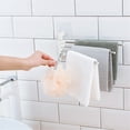 thumbnail image 3 of HBFAGFB Hand Towel Holder Stainless Steel Towel Rack 4 In 1 Rotate Punch Kitchen Bathroom Tool White One Size, 3 of 8