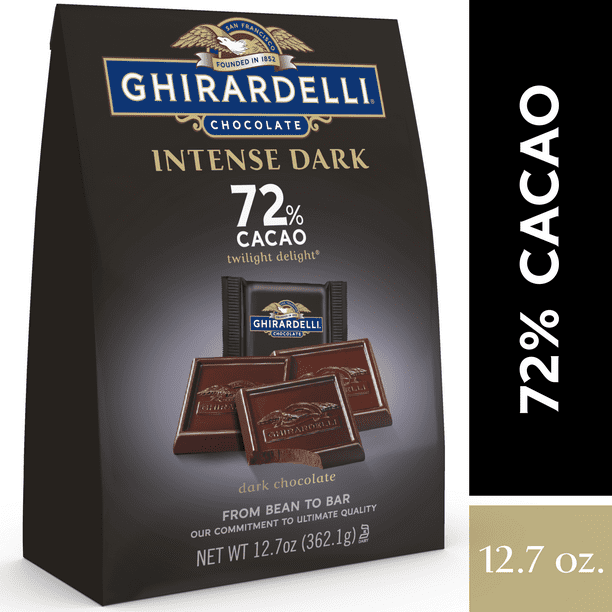 Ghirardelli Intense Dark Chocolate Squares 72 Cacao 12.7 oz