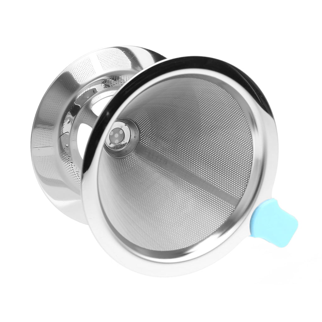 Details about   Portable Metal Stainless Steel Coffee Filter Funnel /V-type Cup Filters Tea Tool 