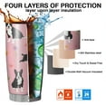 thumbnail image 7 of 20 Oz Boston Terrier Dogs and Flowers Coffee Tumbler Double Wall Insulated Stainless Steel Water Bottle | Metal Reusable Thermoses Flask with Cup Cap | Leak & Sweat Proof with Anti-Dust Lid, 7 of 7
