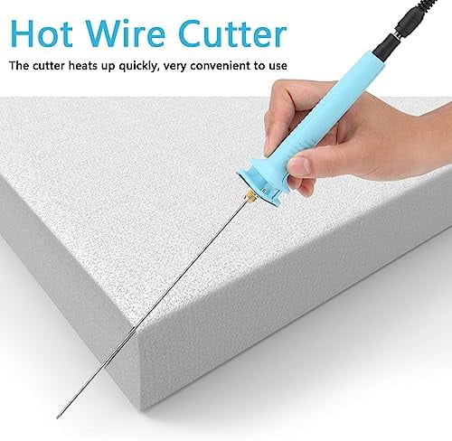 ABPETE 24W Hot Wire Foam Cutter Kit Electric Foam Cutting Machine Pen Tool with Cutting Pin for Styrofoam Modeling Crafts