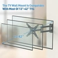thumbnail image 4 of WWS-Full Motion Articulating TV Wall Mount Bracket with Swivel Tilt Extension & Rotation, Adjustable Arms for 13-42 Inch Flat/Curved LED LCD TVs & Monitors, Max 44lbs VESA 200x200mm, 4 of 4