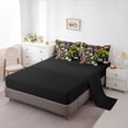 thumbnail image 5 of Castle Fairy Cartoon Butterflies Bird Bedding Comforter Set,Flowers Queen Bedding Sets, 5 of 8