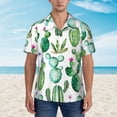 thumbnail image 4 of Goofa Cactus Plants1 Hawaiian Shirt for Men, Unisex Summer Beach Casual Short Sleeve Button Down Shirts,Aloha Tropical Floral print shirt-XX-Large, 4 of 9