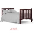 thumbnail image 6 of iRerts 5 In 1 Convertible Baby Crib, Wood Convertible Crib Toddler Bed with Wood Legs, Converts from Baby Crib to Toddler Bed, Fits Standard Full-Size Crib Mattress, Easy to Assemble, Espresso, 6 of 6