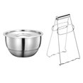 thumbnail image 1 of Cuenco de acero inoxidable en forma de H, recipiente para comida y sopa, cuenco para estofado con tapa, Clip para cuenco HOMEMAXS 10864523-MX, 1 of 6