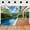 ZFK7534, variant on Summer Seaside Modern Villa Backdrop Blue Swimming Pool Sea View Room Interior Decor Portrait Photography Background