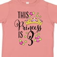 thumbnail image 4 of Inktastic This Princess is Three Third Birthday Girls Toddler T-Shirt, 4 of 5