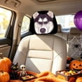 thumbnail image 5 of Homellea Husky Dog Car Headrest Covers, 9.84 Inch Double-Sided Printed Stretch Fabric Seat Head Rest Protectors for Cars, Trucks, SUVs, Interior Decor and Auto Accessories Set, 5 of 7