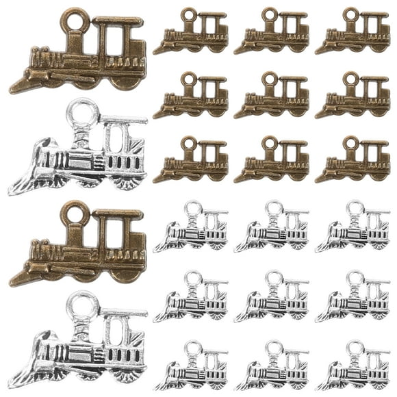 EeaseMX 60 uds colgante de tren de aleación colgante de joyería de aleación colgante de joyería DIY colgante Retro