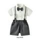 thumbnail image 5 of Conjunto de camisa de manga corta y pantalones cortos para niños Sonducket Gris 70cm, 5 of 6