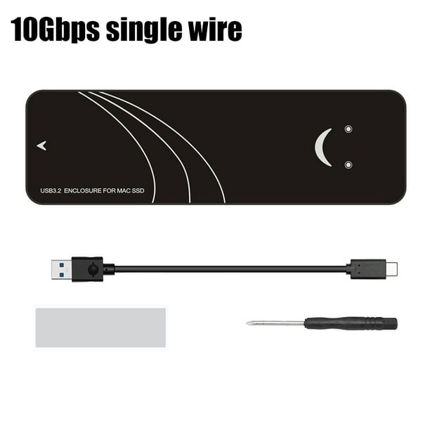 Recinto Usb3.2 Caja SSD USB C 3.2 Gen2 para MacBook Air/Pro 13-17 (cable único de 10 Gbps)