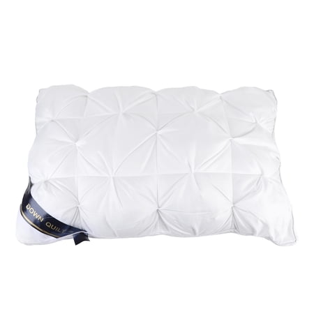 Nieyigj Down Pillow Soft Fluffy Lightweight Comfortable Support Down Alternative Bed Pillow for Home Hotel 2 Pieces White (20.47 in / 52 cm)