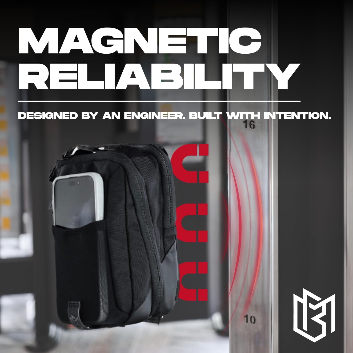SONGAUN Magnetic Bag Company - Crossbody Bag Sling Chest Bag for Men and Women | Magnetic Gym & Travel Bag
