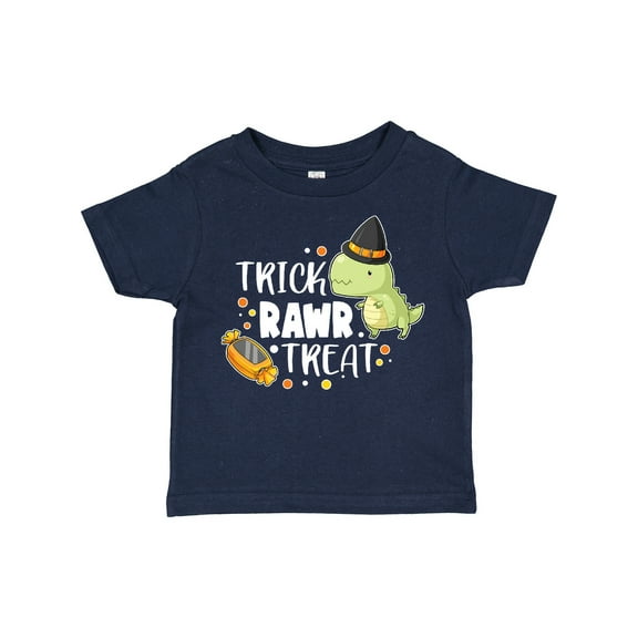 Inktastic Halloween Trick Rawr Treat with Dinosaur Boys or Girls Toddler T-Shirt