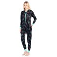 thumbnail image 3 of Ashford & Brooks Women's Fleece Hooded One Piece Pajama Union Jumpsuit, 3 of 5