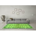 thumbnail image 3 of Ahgly Company Indoor Rectangle Abstract Green Modern Area Rugs, 6' x 9', 3 of 4
