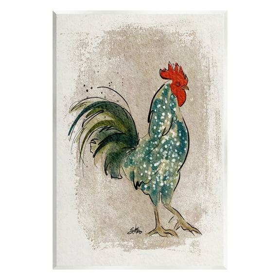 Stupell Speckled Hen Country Bird Animals & Insects Painting Wall Plaque Unframed Art Print Wall Art