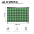thumbnail image 3 of Kdxio Buffalo Plaid Green Black Makeup Bag Toiletry Bag Canvas Makeup Bags Zipper Cosmetic Pouch Travel Cosmetic Pouch for Women Gifts, 3 of 7
