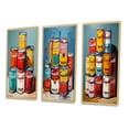 thumbnail image 3 of Designart "Campbells Soup Pop Art wall art III" Modern Framed Wall Art Set Of 3 - Multi-Color Pop Art Frame Canvas Set For Living Room Decor, 3 of 7