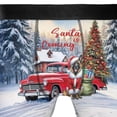 thumbnail image 4 of Santa is Coming Belgian Malinois Merry Christmas Xmas Noel Truck Tree All Over Print Boxer Briefs Underwear for Men Dad Sheepdog Dog Lover Gifts - 02023, 4 of 6