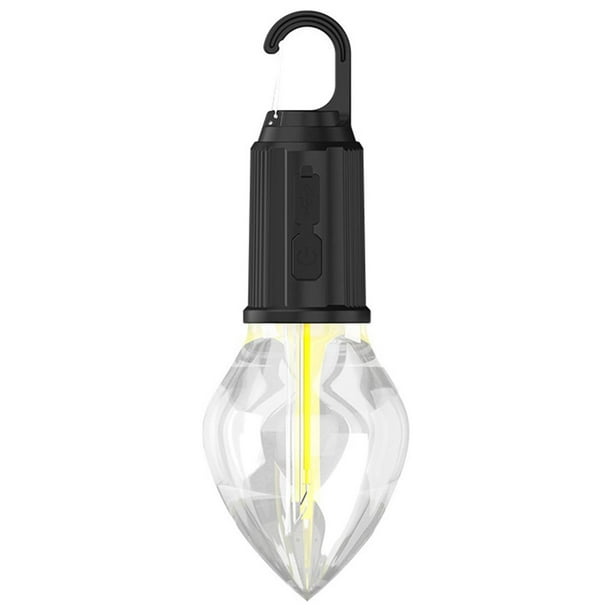 Lámpara portátil recargable por USB | Luz LED brillante de 3 W para camping y exteriores | Resistencia al agua IP68 | Carga rápida tipo C | Batería de 24 horas de duración | 1 unidad