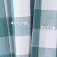 thumbnail image 5 of Haperlare 26"W x 45"L Kitchen Curtains Buffalo Plaid Gingham Cafe Curtains Farmhouse Rod Pocket Light Filtering Half Window Curtains, Teal White, 2 Panels, 5 of 7