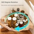 thumbnail image 4 of Ganfancp Estante de Almacenamiento Giratorio de 360 Grados Estante Esquinero Estantes de Almacenamiento para Baño Cocina Perforador- Suministros de Almacenamiento Montados En La Pared Ofertas Del Día, 4 of 7