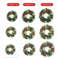 thumbnail image 2 of Widget Irfora Coronas de Navidad para puerta de entrada Corona de Navidad artificial de 19,7 pulgadas con piñas de pino, bayas, adornos de bolas de Navidad, decoraciones para festivales de Navidad, c, 2 of 6