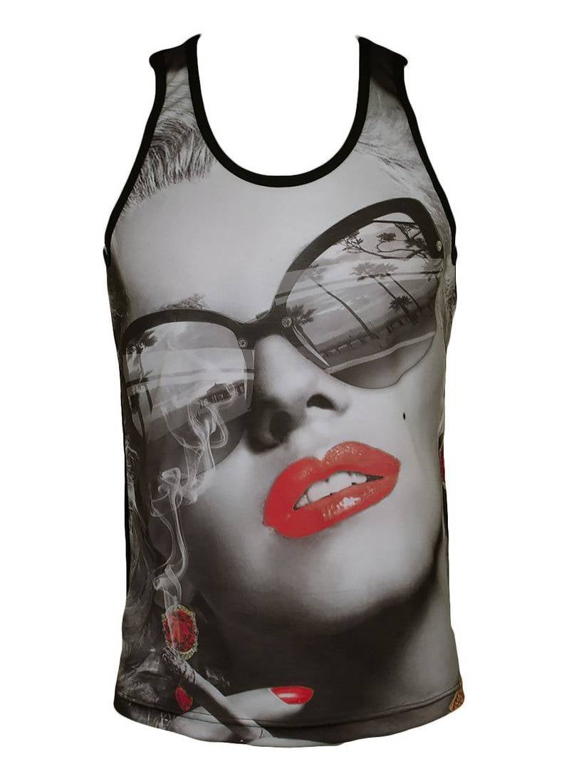Mens and Womens Sizes American USA Flag Stars and Stripes Lolly Lollipop Vest Tank Top