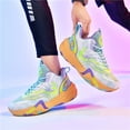thumbnail image 3 of BINQER Men's Basketball Shoes Breathable Colorful Volleyball Sneakers with Mesh Upper Non Slip Rubber Indoor Shoe, 3 of 7