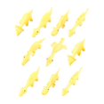 thumbnail image 1 of 10 Piezas Tirachinas para Dedos de Dinosaurio Juguete de Dinosaurio Animales Bolsas de Rellenos Juegos Voladores para Halloween Edad 3+ Niños Niñas Amarillo, 1 of 8