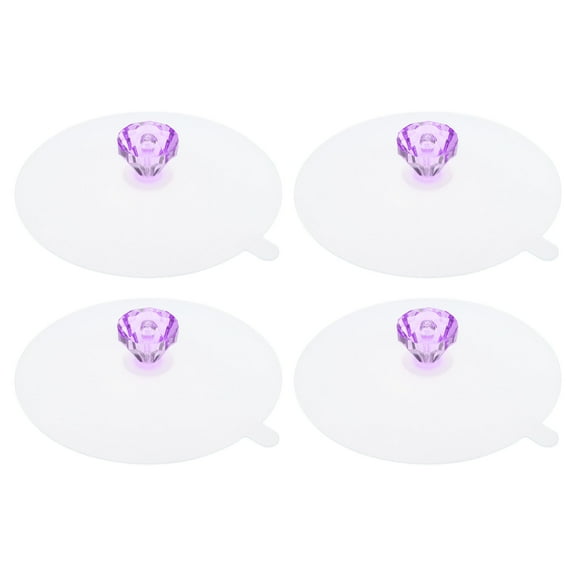 REGALWOVEN Silicone Cup Lids for Drinks, Mug Cup Cover, Airtight Seal, Durable and Flexible Material Purple