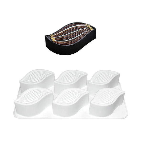 Mousses Cake Decorating Molds Silicone Molds Leaf Shape Chocolate Molds Holiday Dessert Cake Baking Tool Nonstick