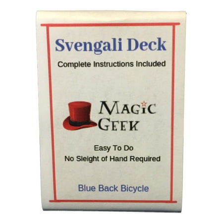 Magic Geek Bicycle Svengali Deck - Choose Your Color (Blue, 2 (Best Magic Deck Color)