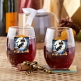 thumbnail image 3 of Happy Halloween Toy Fox Terrier Witch Pumpkins Bats 15oz Stemless Wine Glass Mug Dog Lover Wine Glasses Cup - 13012, 3 of 5