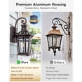 thumbnail image 3 of OPAXIS Motion Sensor Outdoor Porch Lights, 2 Pack Oil Rubbed Bronze Exterior Light Fixture, Dusk to Dawn Outdoor Lighting Wall Mount for Patio, Garage, 3 of 9