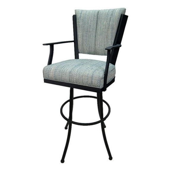 Swivel Tilt Extra Tall 34" (35") Metal Bar Stool Montana on Noam Base