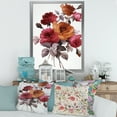 thumbnail image 3 of Designart 'Vintage Red and Orange Roses' Traditional Framed Art Print, 3 of 4