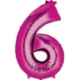 thumbnail image 4 of Lion King Party Supplies 6th Birthday Balloon Bouquet Decorations - Pink Number 6, 4 of 7