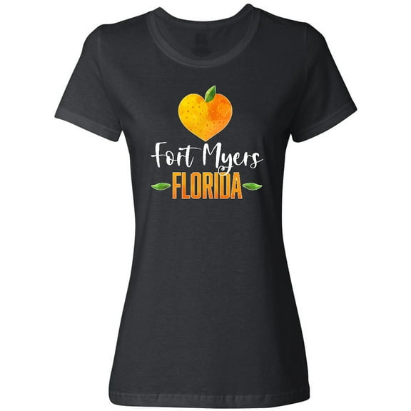 Inktastic Fort Myers Florida Orange in Heart Women's T-Shirt