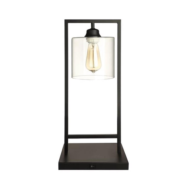 Q-Max 31201 Cloche Lampe de Table 21 Po - Noir