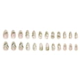 thumbnail image 4 of Kit de uñas postizas Press On Wuhetyo de 24 piezas con diseño floral 3D y perlas, 4 of 7