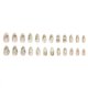 thumbnail image 4 of Kit de uñas postizas Press On Wuhetyo de 24 piezas con diseño floral 3D y perlas, 4 of 7