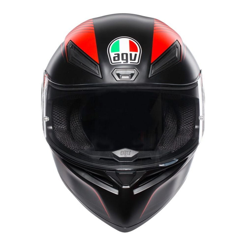 AGV K1 WARMUP MATT BLACK/RED 最安値 AGV K1 Warmup Matt Black Orange Helmet – LRL Motors
