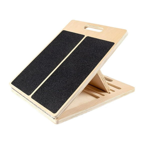 lacooooppia Wooden Slant Board Calf Stretcher Professional Foot Incline Board Adjustable for Home Gym Balancing Practice Leg Workout