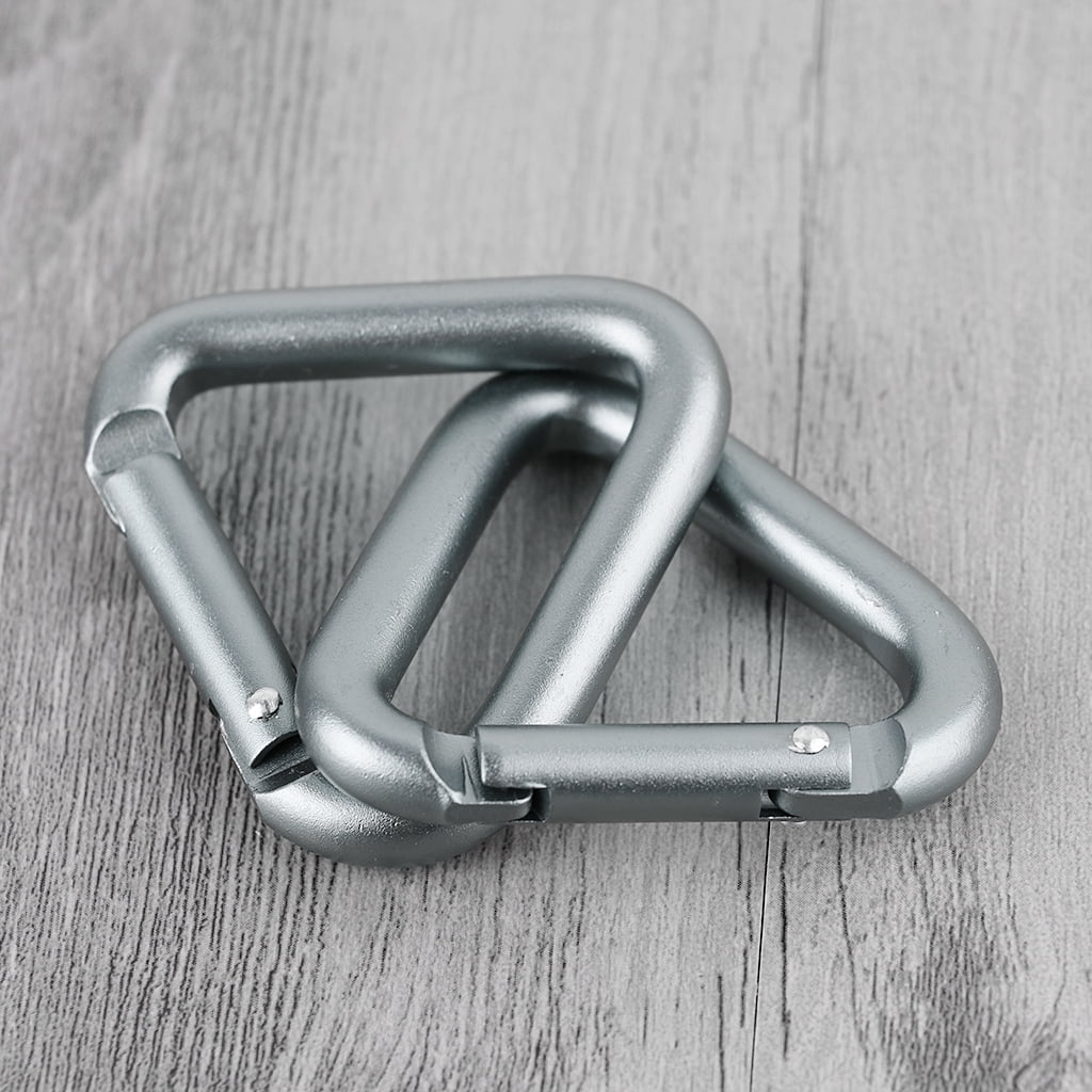 Triangle Carabiner Outdoor Camping Hiking Keychain Kettle Buckle Snap CliO_H2 