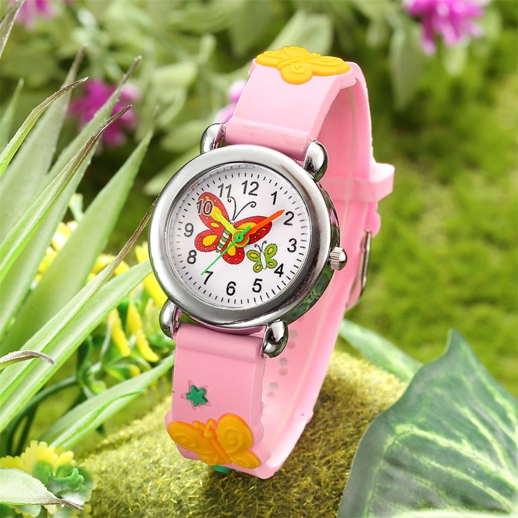 Customer Favorite Child Friendly Smartwatch Cute Pattern Watches Children Kids Boys Quartz Analog Wrist Watch Gift Kids Safety Watch with GPS PVC Akmoler Walmart